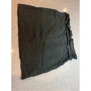 June &hudson skirt loose olive green tie belt size small